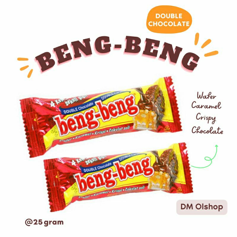 

Beng Beng Wafer Renyah 1 Box Isi 17 pcs / Beng Beng Coklat 1 pack 25 gram Beng Beng Ecer Wafer Merah