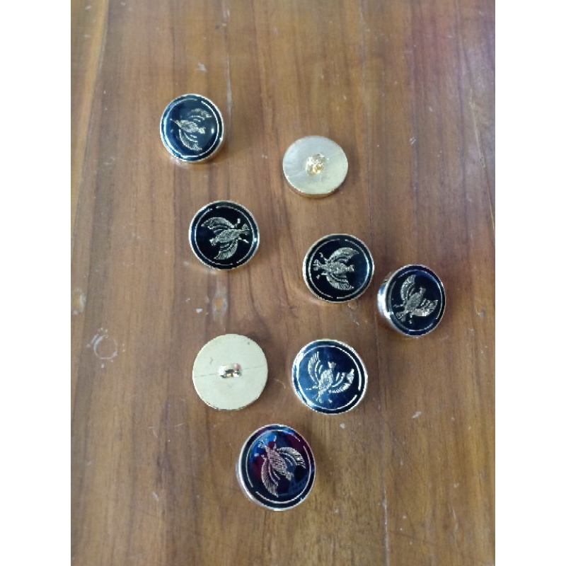 kancing Emas Kancing Perak motif Garuda Halus ORI