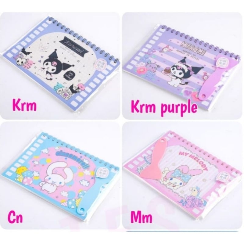 

CL Sticker book Melody Kuromi Cinnamoroll 40 hal ori
