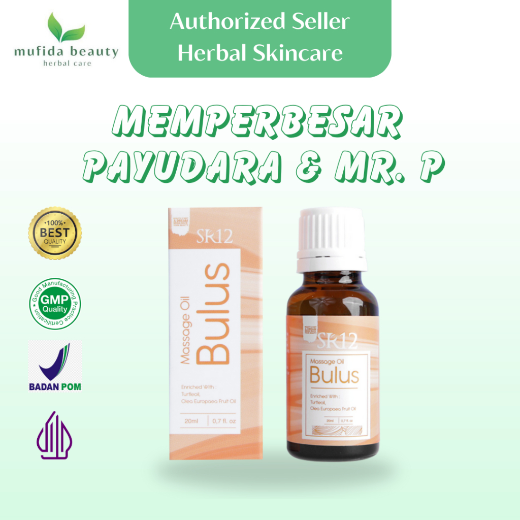 Minyak Bulus Pembesar Payudara SR12 Original BPOM Massage Oil Bulus SR12 Pembesar Mr P Original Miny