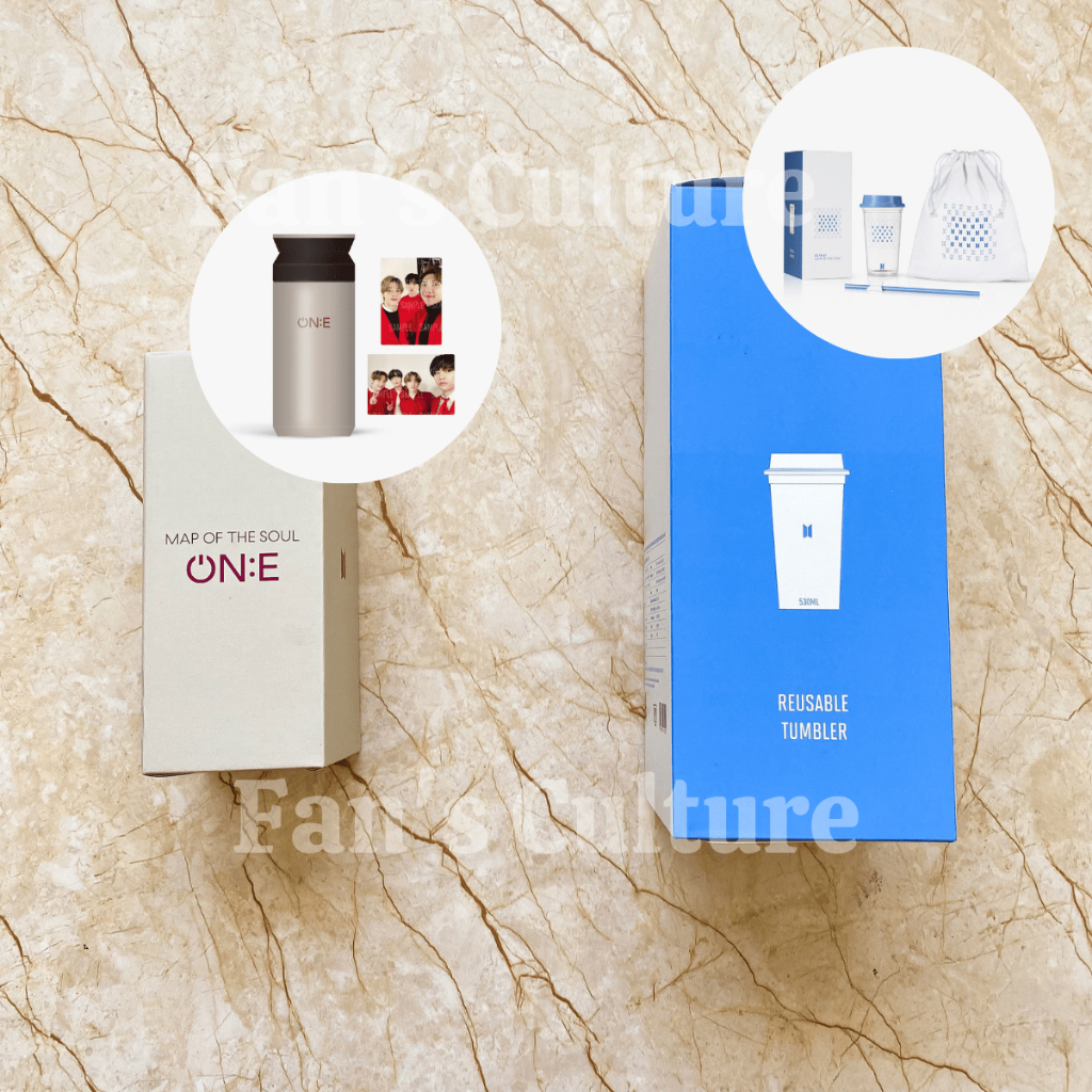 [READY STOCK] BTS Map of the Soul Pop Up Store Merch - Tumbler ON:E Sealed/Cold Cup Tumblr Set - OFF