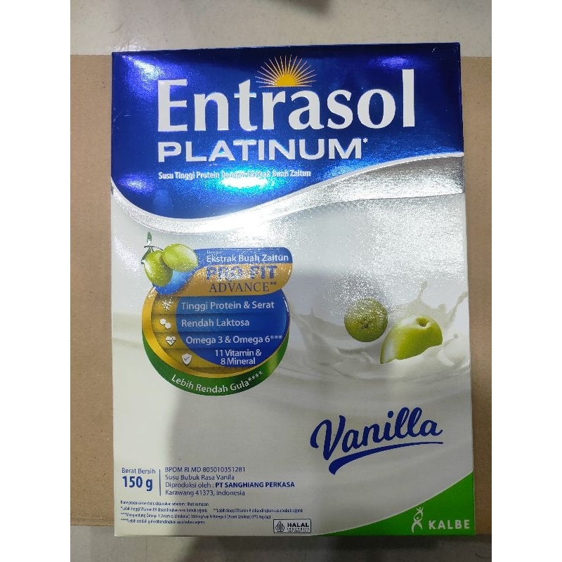 

Entrasol Platinum Vanila 150gr