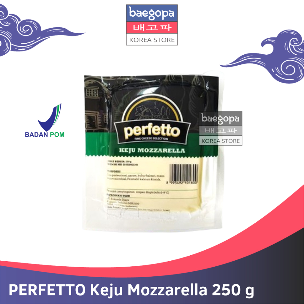 

PERFETTO Mozzarella Cheese Block Keju Mozarela 250g...||