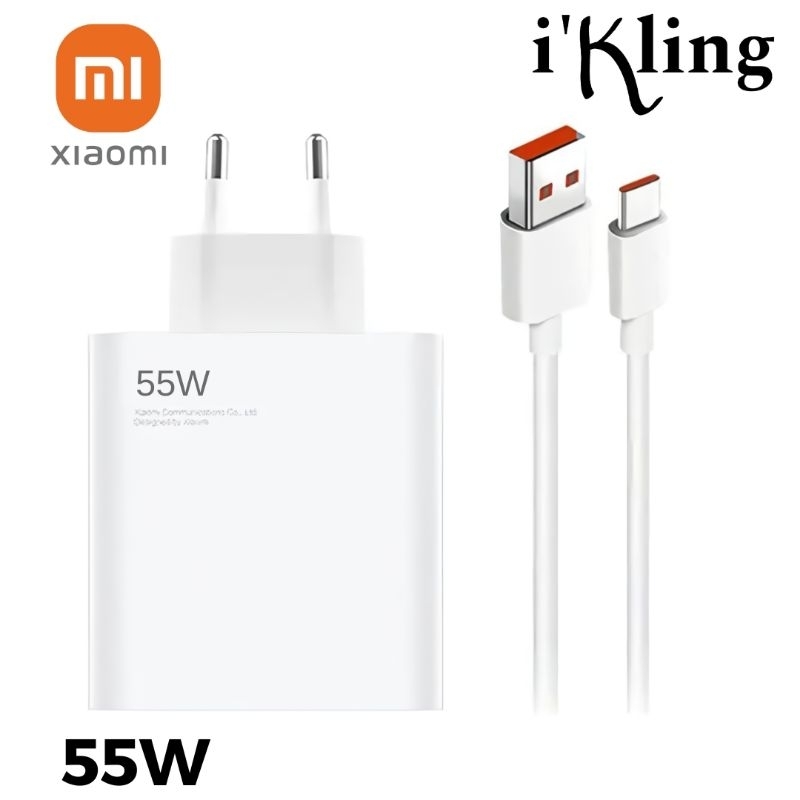 (COD) CHARGER XIAOMI TYPE -C  55W SUPER FAST CHARGER ORI BERGARANSI