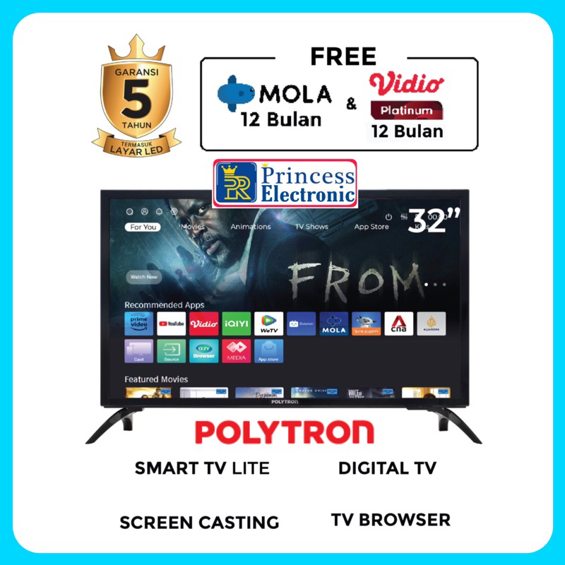 Polytron Smart Digital TV 32 inch PLD 32MV1859