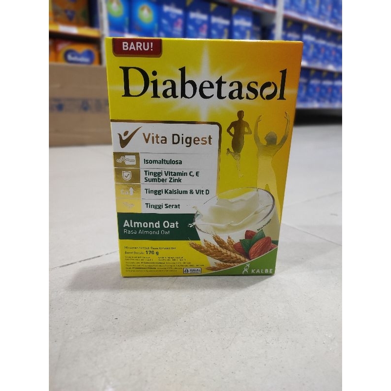 

Diabetasol Vanilla, Coklat, Almond Oat, Capuccino 170gr