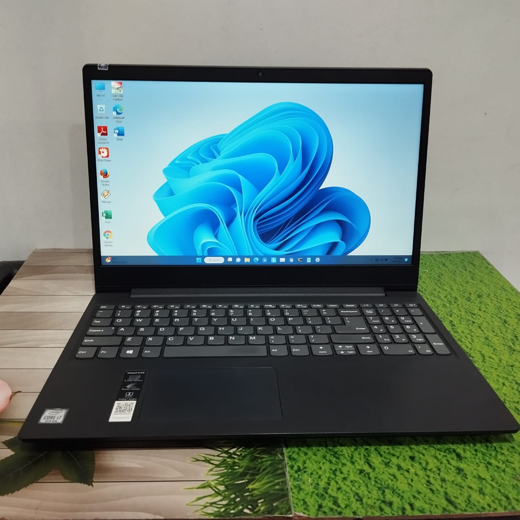 Laptop Coding Desain Lenovo IdeaPad S145-15IIL i7 gen 10 RAM 12GB SSD 512GB FHD Slim Mulus