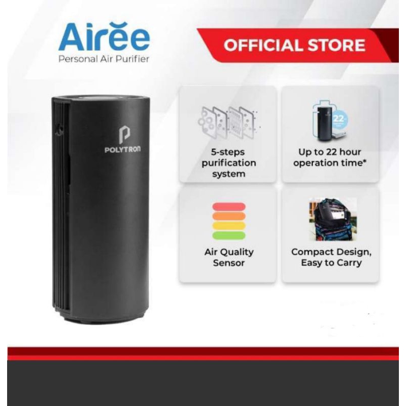 Polytron Air Purifier AIREE HEPA 13 FILTER GARANSI RESMI 1 TAHUN
