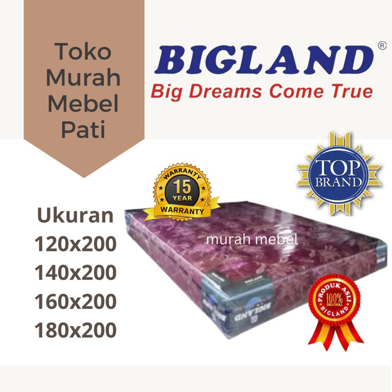 BIGLAND SPRINGBED 120x200 , 140x200 , 160x200 , 180x20