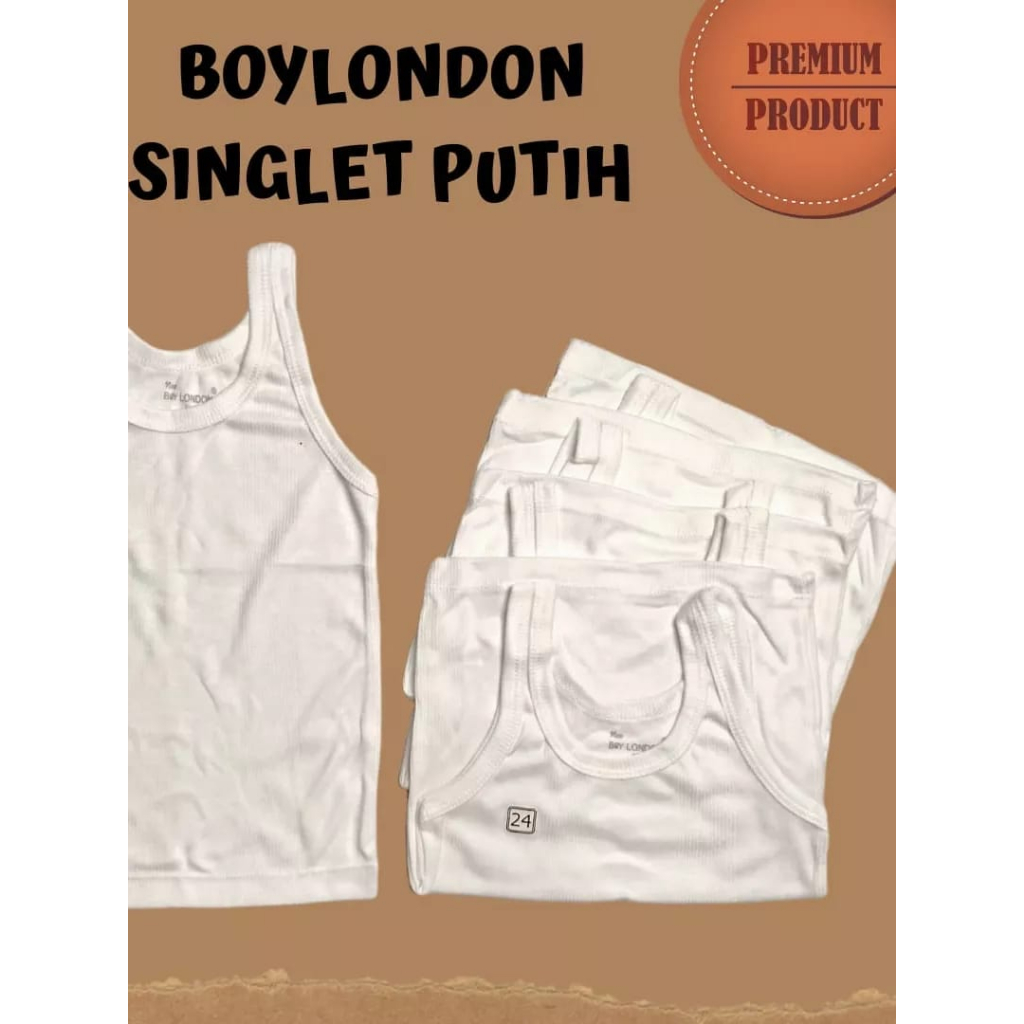 Kaos Dalam Anak Boy London - Singlet Anak - Kaos Dalam Bayi - Pakaian Dalam Anak
