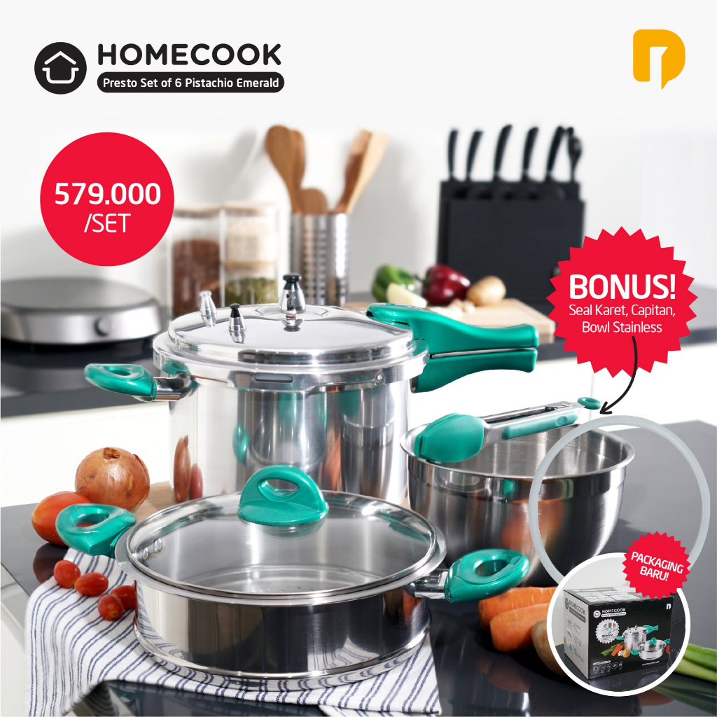 Homecook Presto Set Panci Presto Tebal Kokoh