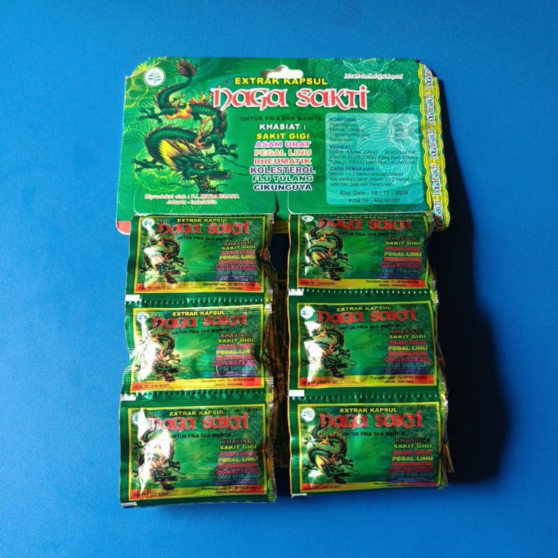 Kapsul Naga Sakti Asam Urat Pegal Linu