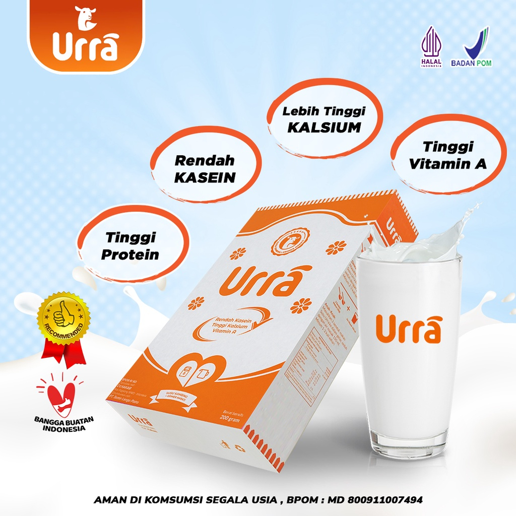 

(BISA COD) SUSU URRA ORIGINAL Nutrisi Vitamin Penambah Gemuk Badan Anak Solusi Alergi Susu Sapi Susu Kambing Asli