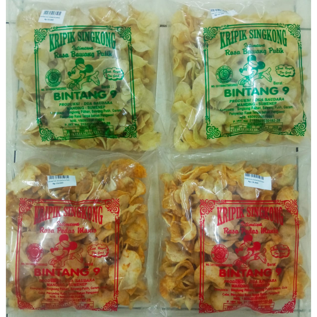 

Keripik Singkong Istimewa Bintang 9 300gr