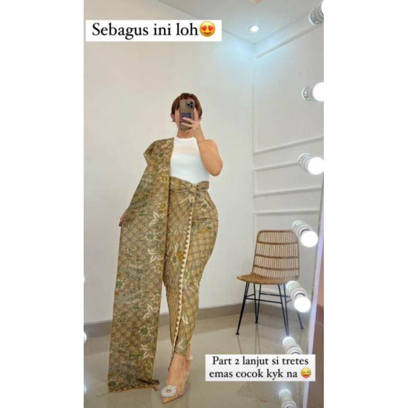 KAIN SUTRA PARIS SET SELENDANG TERMURAH TERLARIS / BATIK INDONESIA / BAWAHAN KEBAYA