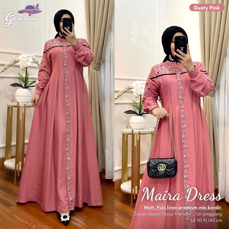 dress wanita maira maxi by Galerina