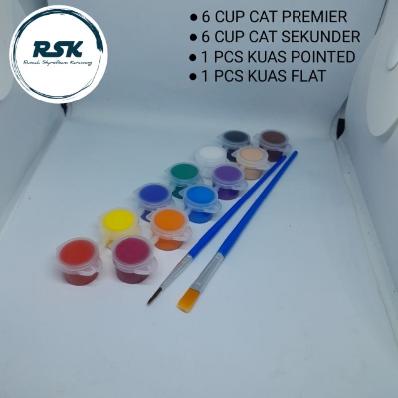 

Paket Lukis Cat Akrilik Cat Styrofoam Cat Gypsum Cat Mewarnai Sterofoam Lukis Lukis Gypsum