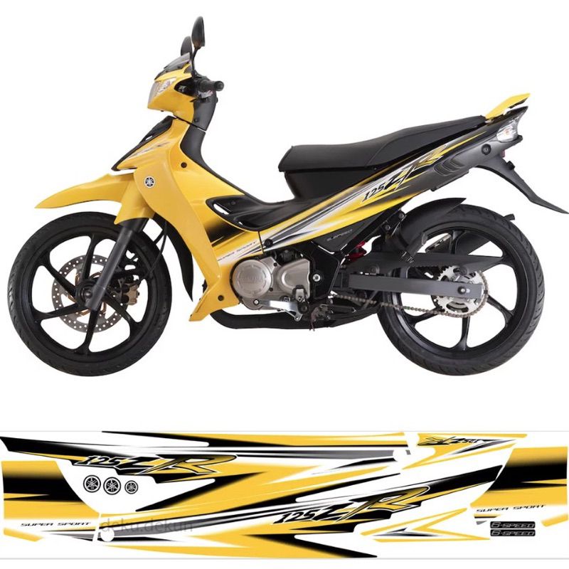 striping sticker y125zr 125z kuning diraja,Stiker sticker yamaha 125z yamaha 125zr kuning diraja kun