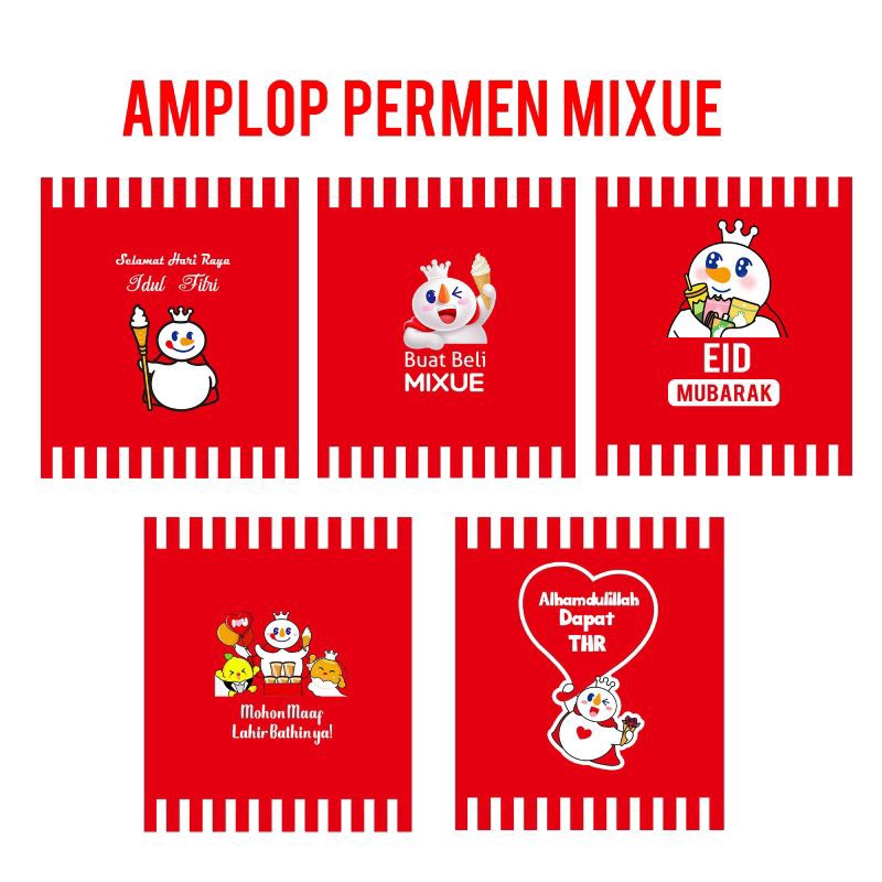 

AMPLOP PERMEN MIXUE | AMPLOP THR IDUL FITRI