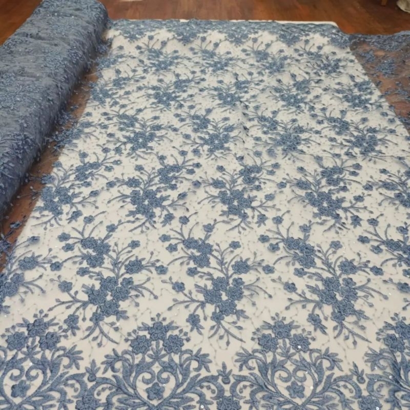 Kain Tile Flower EmbroyderryAplik tullle