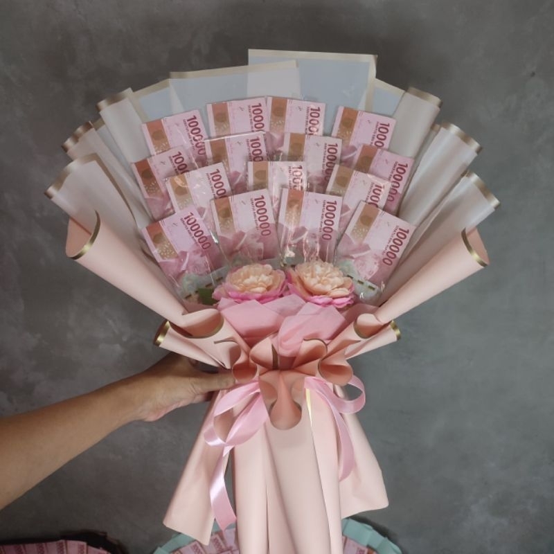 Buket Bouquet bunga wisuda pernikahan ulang tahun acara besar lainnya bisa request