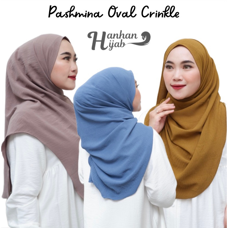 PASHMINA OVAL POLOS CRINKLE PREMIUM / CRINKLE PREMIUM