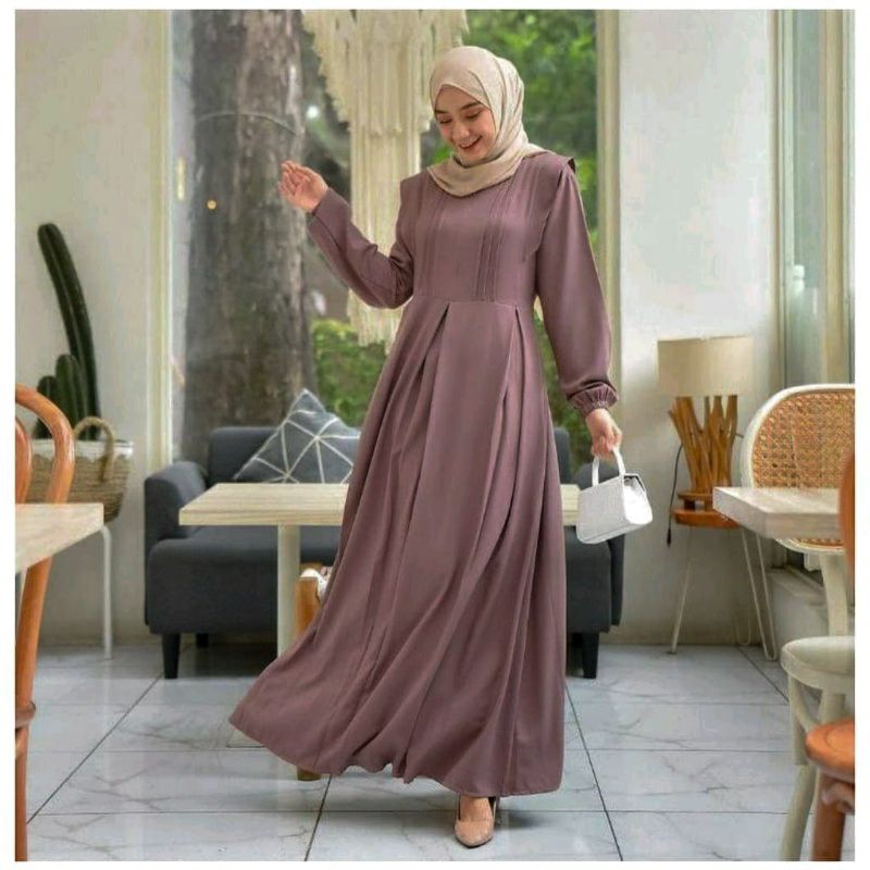 Gamis elegant model TERBARU/ Gamis dewasa model kekinian