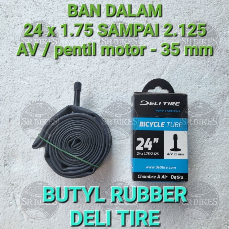 Ban Dalam 24 x 1.75 / 2.125 Sepeda MTB Gunung Mini. DELI TIRE