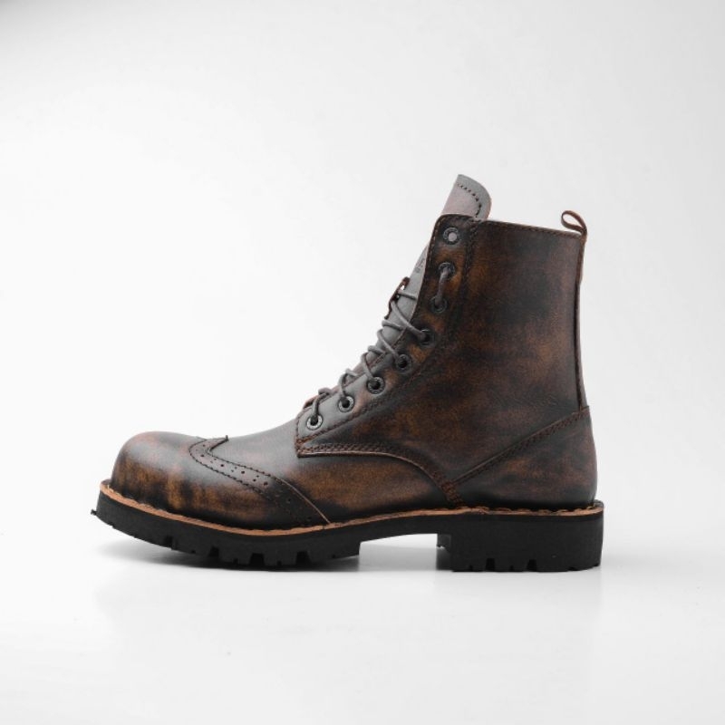 Sepatu Boots Original Piede Handmade Kulit Asli Kualitas Terbaik