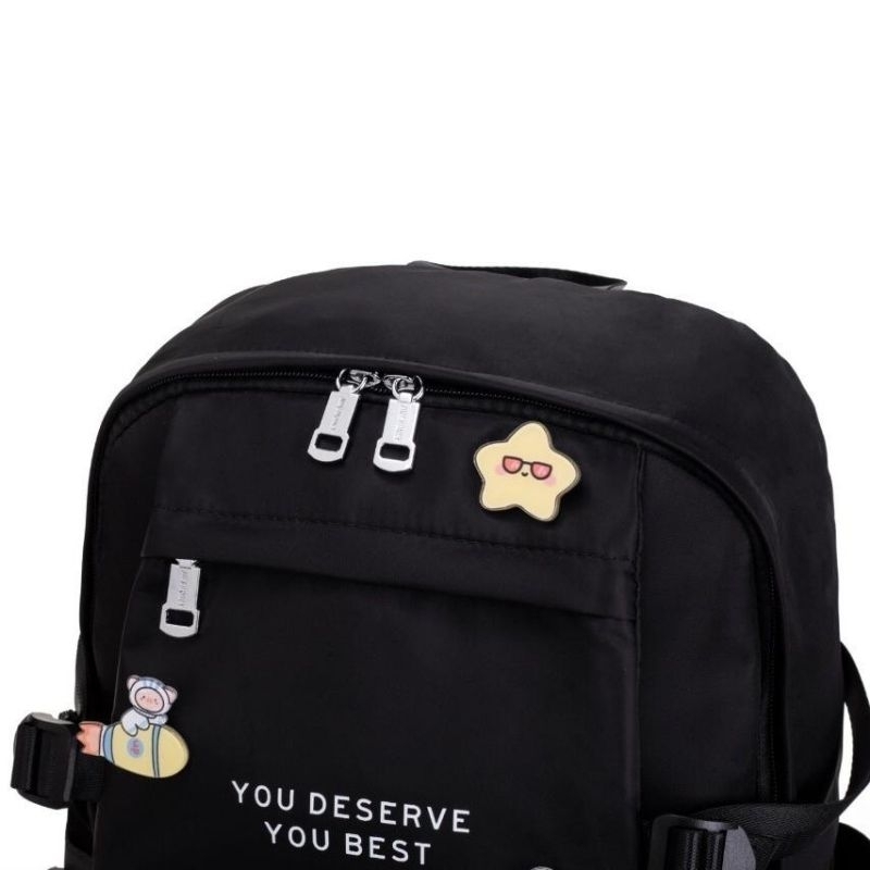 Tas Ransel Jimshoney Chika Backpack Bag - Tas Punggung Murah Trendi Original Jims Honey - Tas Laptop Antiair