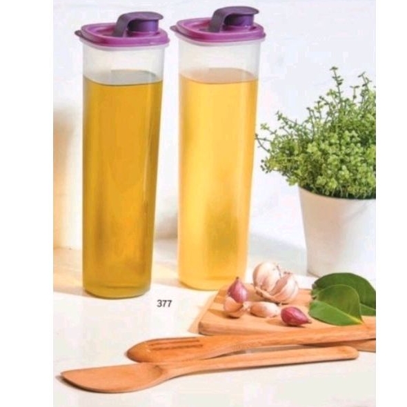 TUPPERWARE LIQUID DISPENSER COOKING OIL 2PCS UNGU
