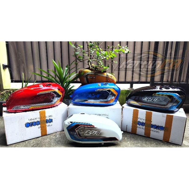 Tangki CB glatik pres doraemon cat motif grafis