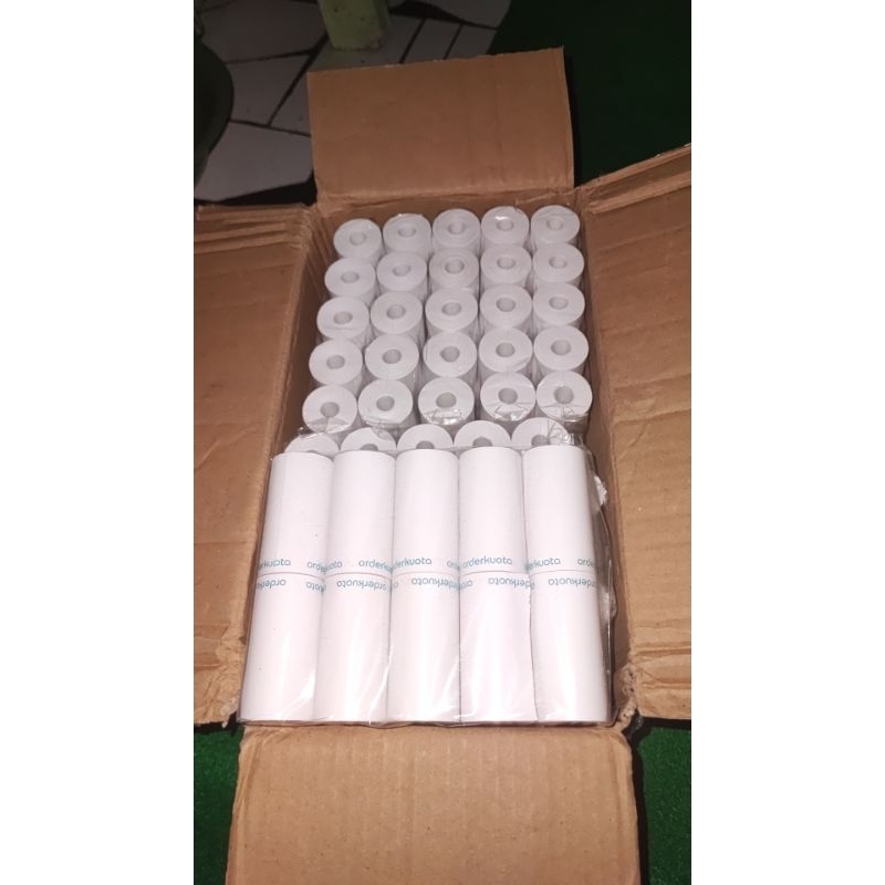 

KERTAS STRUK THERMAL 58 x 30 ( ORDER KUOTA BRAND ) PAPER ROLL I PRINTER BLUETOOTH