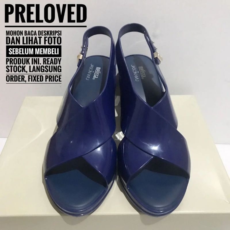 PR3LOV3D LIKE NEW - ORIGINAL MELISSA JAMIE + JASON WU AD BLUE 39 HEELS