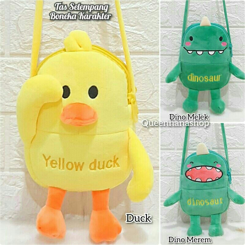 Tas Selempang Anak Karakter / Tas Selempang Boneka Lucuk