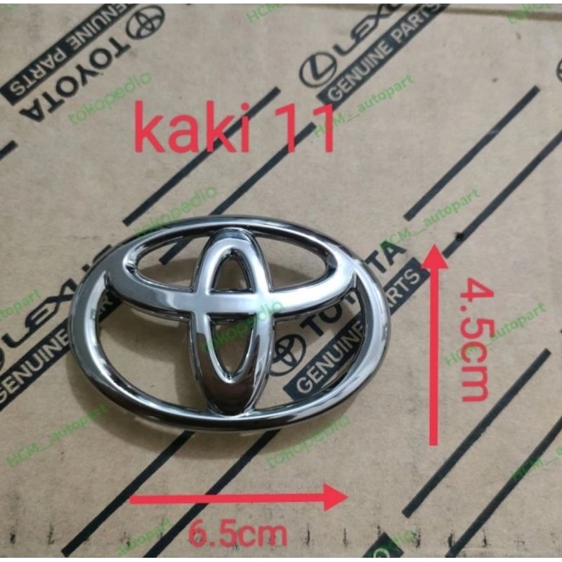 emblem logo stir Toyota Avanza Innova yaris Vios agya rush original baru