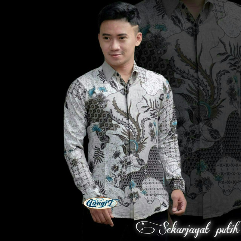 KEMEJA BATIK PRIA LENGAN PANJANG SIZE M L XL XXL BSWART batik HRB026