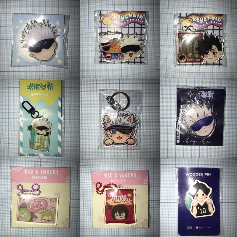 ganci popsocket anime jujutsu kaisen haikyuu bungou stray dogs