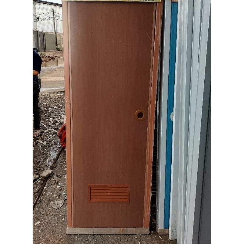 RB PINTU KAMAR MANDI/PVC MOTIF KAYU MURAH BERKUALITAS