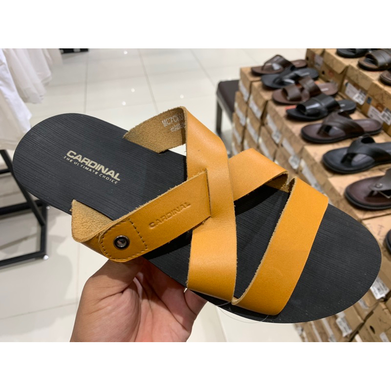 Sandal CARDINAL 100% ORIGINAL  Sandal slop kulit asli sandal pria tipis super lentur  