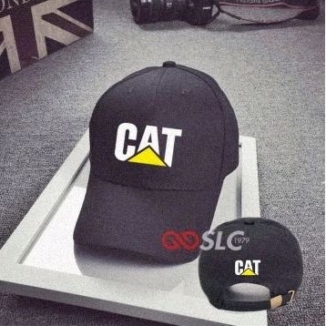 TOPI BASEBALL PREMIUM CATERPILLAR CUSTOM NAMA LOGO SENDIRI