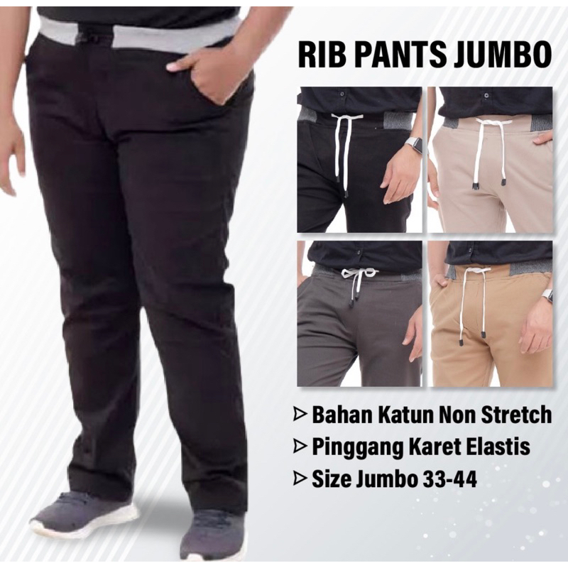 Celana chinos panjang Super Jumbo