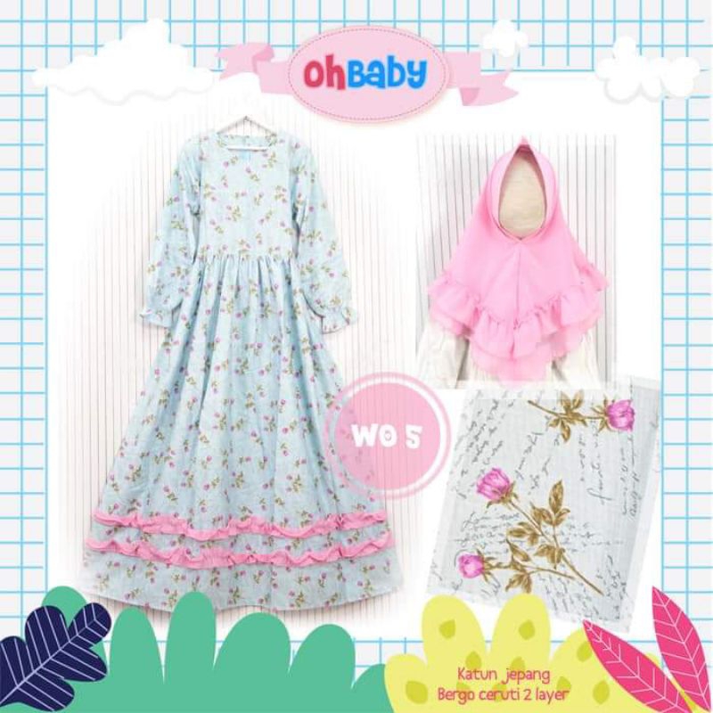 Gamis Remaja Katun Jepang by Ohbaby