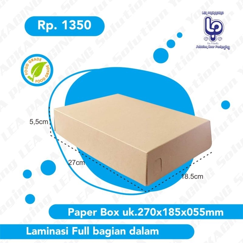 27x18.5x5.5 Box Donat Isi 6 / Dus Donat / Kotak Donat / Kemasan Murah