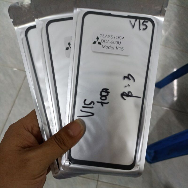 Glass kaca touchscreen Vivo V15 +Lem OCA Kaca touchscreen Vivo V15