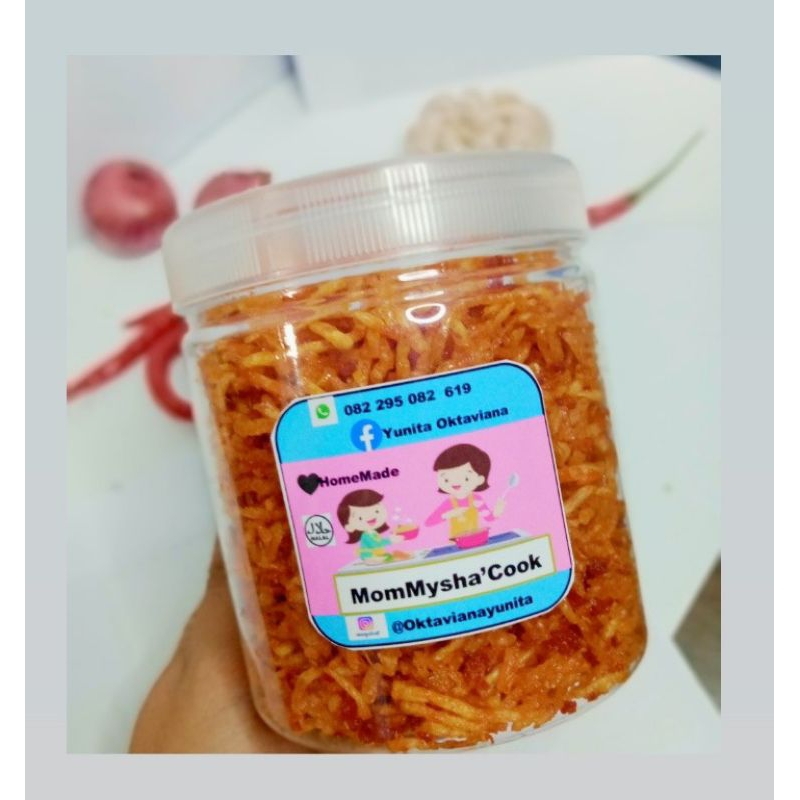 

Kentang goreng mustofa ukuran toples 600ml
