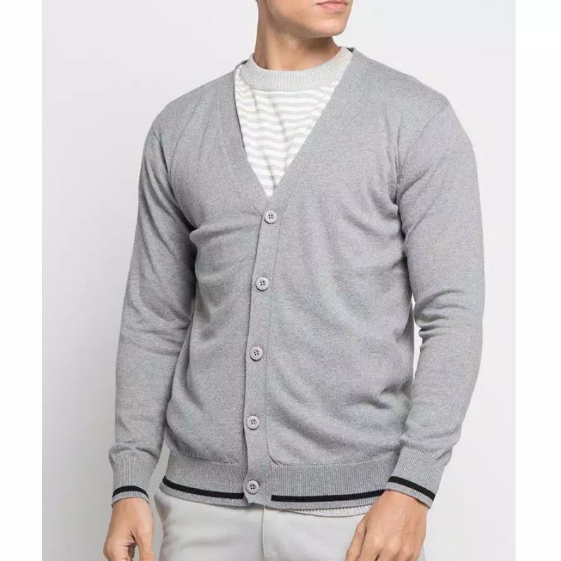 sweater rajut kartigan v neck#hitam#sweterpria#rajutpria#sweterpria&amp;wanita#cartiganrajut#