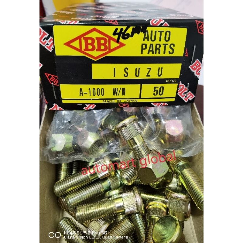 Baut roda isuzu panther 46mm kunci 21 mm asli Japan