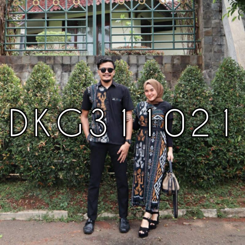 [Ready Stock] Set Couple Tenun Troso, Busana Couple, Tenun Ethnic, Dress Tenun, Kemeja Tenun Troso