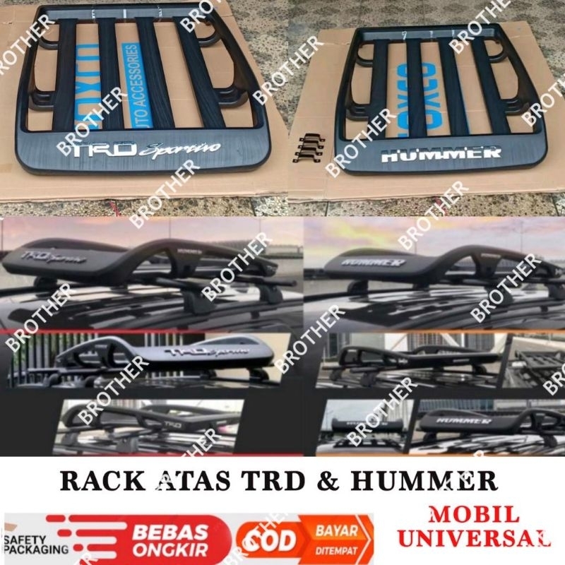Roof Rack Hummer TRD Sportivo Rak Atas Mobil Universal Avanza Xenia Fortuner Rush Innova Calya Sigra